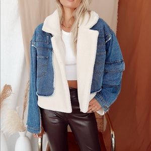 Denim Sherpa jacket